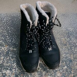 Audeban Waterproof Winter Boots for Women Snow Boots Ladies Warm blue